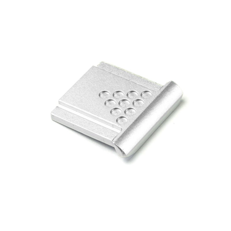 DSLRKIT Metal Universal Hot Shoe Cover for Camera, Silver - Image 1